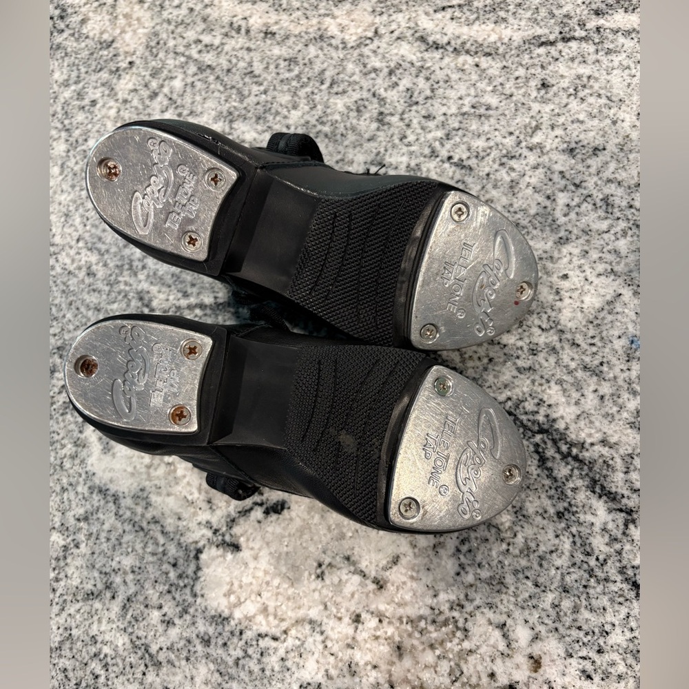 Capezio Black Kid/Toddler Mary Jane Tap Shoes - Picture 3 of 4